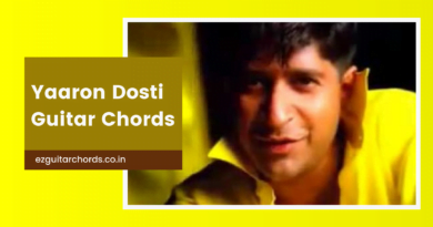 yaaron dosti chords